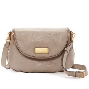 Marc Jacobs Natashaeather crossbody bagnin taupe cream Excellent Condition